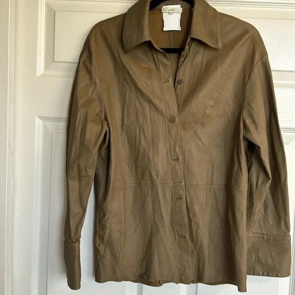 Vince | Tops | Vince Leather Shirt | Poshmark